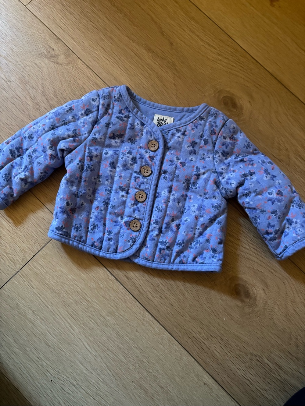 3M OshKosh B'gosh Lavender Floral Quilted Toddler Coat